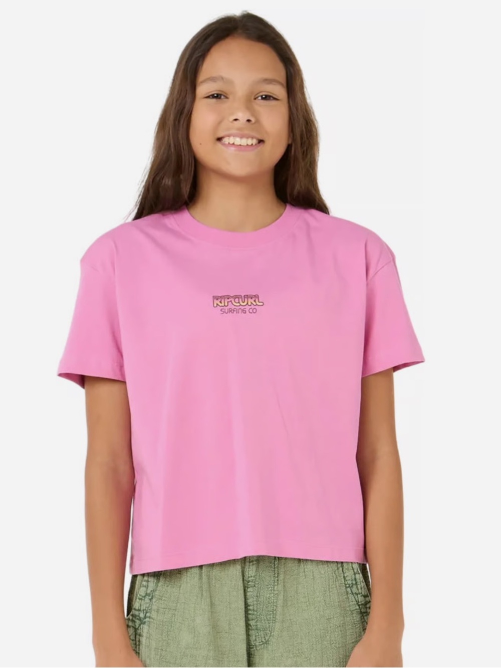 Rip Curl Pink Sun & Sea Crop Tee